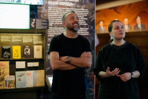 Дизайнер Георгий Шагашвили в Музее Ельцина