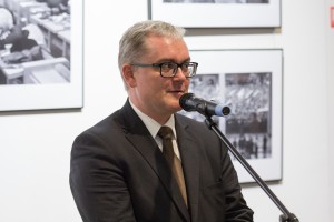 Гедрюс Галкаускас. Открытие выставок Ромуалдаса Пожерскиса «Тело народное: Литва, 1988 г.» и Гинтараса Чесониса «Межвоенная архитектура Каунаса, 1918–1940»