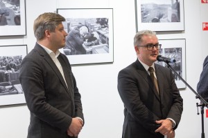 Гедрюс Галкаускас. Открытие выставок Ромуалдаса Пожерскиса «Тело народное: Литва, 1988 г.» и Гинтараса Чесониса «Межвоенная архитектура Каунаса, 1918–1940»