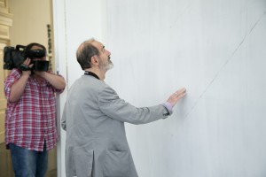 Эрик Булатов в Музее Бориса Ельцина, 2015 год. Фото: Марат Габдрахманов