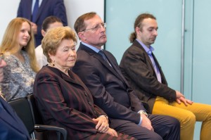 Наина Ельцина на церемонии вручения сертификатов именных стипендий первого президента России Б.Н. Ельцина студентам и аспирантам УрФУ