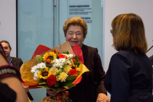 Наина Ельцина на церемонии вручения сертификатов именных стипендий первого президента России Б.Н. Ельцина студентам и аспирантам УрФУ