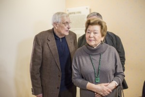 Олег Басилашвили и Наина Ельцина в Музее Б.Н. Ельцина