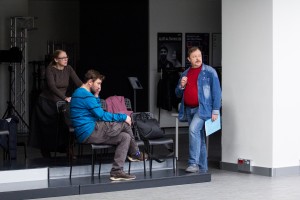 Репетиция спектакля «Лишний» 