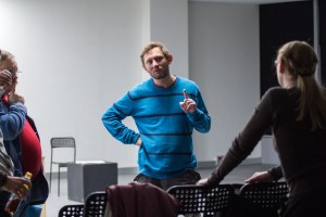 Репетиция спектакля «Лишний» 