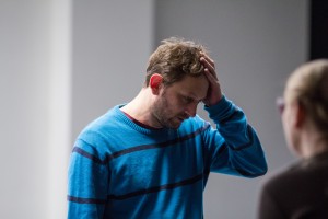 Репетиция спектакля «Лишний» 