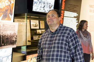 Лев Оборин, Юлий Гуголев, Вера Павлова Олег Лекманов в Музее Ельцина