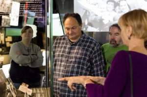 Лев Оборин, Юлий Гуголев, Вера Павлова Олег Лекманов в Музее Ельцина