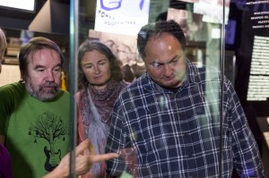 Лев Оборин, Юлий Гуголев, Вера Павлова Олег Лекманов в Музее Ельцина