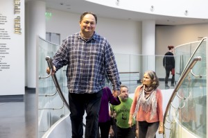 Лев Оборин, Юлий Гуголев, Вера Павлова Олег Лекманов в Музее Ельцина