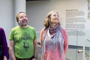 Лев Оборин, Юлий Гуголев, Вера Павлова Олег Лекманов в Музее Ельцина