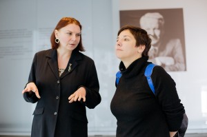 Катерина Гордеева в Музее Ельцина