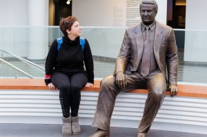 Катерина Гордеева в Музее Ельцина