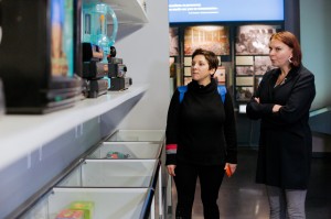 Катерина Гордеева в Музее Ельцина