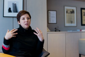 Катерина Гордеева в Музее Ельцина