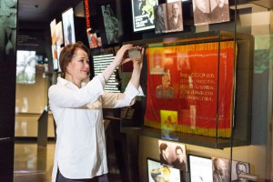 Ольга Кабо в Музее Ельцина