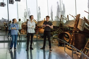 Ольга Кабо в Музее Ельцина