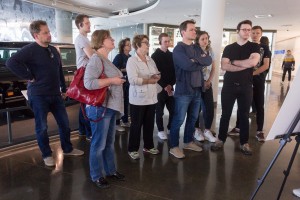 Коллектив Московского драматического театра им. Пушкина в Музее Ельцина