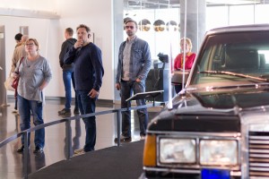 Коллектив Московского драматического театра им. Пушкина в Музее Ельцина