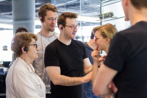 Коллектив Московского драматического театра им. Пушкина в Музее Ельцина