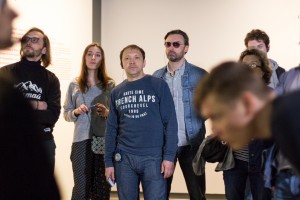 Коллектив Московского драматического театра им. Пушкина в Музее Ельцина