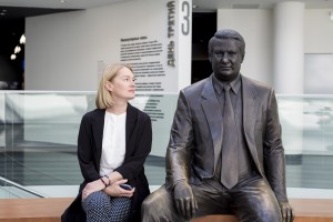 Виктория Толстоганова в Музее Ельцина