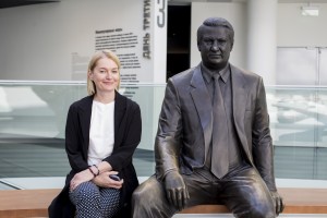 Виктория Толстоганова в Музее Ельцина