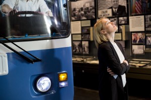 Виктория Толстоганова в Музее Ельцина