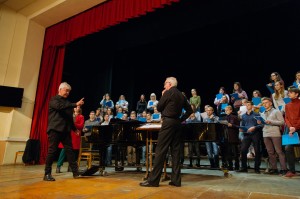 Репетиция музыкальной программы «Молот и серп»