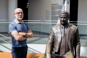 Алексей Малобродский с семьей в Музее Ельцина