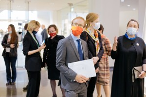 Посол Франции в России Пьер Леви в Музее Ельцина