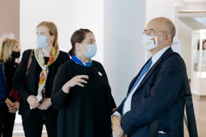 Посол Франции в России Пьер Леви в Музее Ельцина