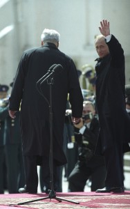 Борис Ельцин и Владимир Путин. Инаугурация президента РФ, 7 мая 2000 г. Фото: Алексей Сазонов/ Архив Президентского центра Б.Н. Ельцина