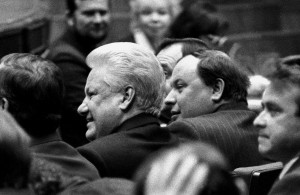 Борис Ельцин, Егор Гайдар/ На 5-м Съезде народных депутатов России. Октябрь 1991 год. Фото: Алексей Сазонов