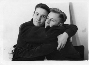 Б. Ельцин с однокурсником А. Лавочкиным. Свердловск. – 1954.