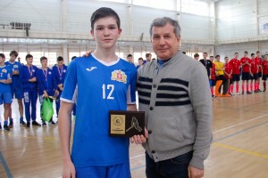 Восьмой Кубок Ельцина по индорхоккею. Лучший нападающий Егор Долинин (СШОР №18)