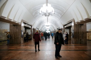 Открытие выставки в метро «Время в пути»