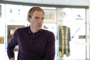 Актер Андрей Бурковский в Музее Ельцина