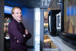 Актер Андрей Бурковский в Музее Ельцина