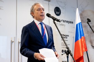 Посол Италии Паскуале Терраччано. Открытие выставки «Леонардо да Винчи. Универсальный человек»