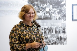 Марина Соколовская. Открытие выставки «Площадь свободной России»