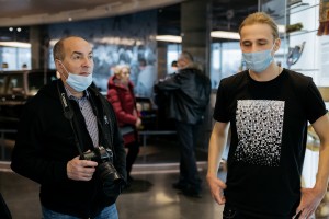 Фоторепортер Юрий Феклистов в Музее Ельцина