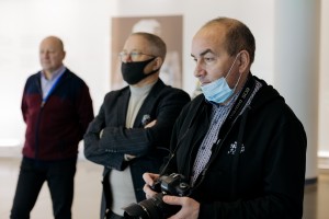 Фоторепортер Юрий Феклистов в Музее Ельцина