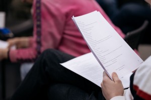 Репетиция пьесы «Книга кодов и прохождений» Дамира Ханифуллина