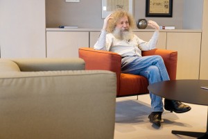 Доктор биологических наук Михаил Гельфанд в Музее Бориса Ельцина