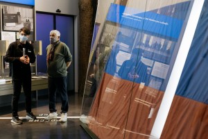 Сценарист и режиссёр Алексей Козлов в Музее Бориса Ельцина