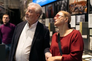 Вениамин Смехов с супругой в Музее Ельцина