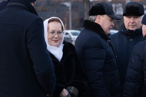 Возложение цветов к стеле Бориса Ельцина 1 февраля 2023 года