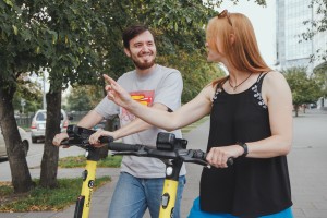 Репетиция экскурсии на электросамокатах «Из слободы в Cити»