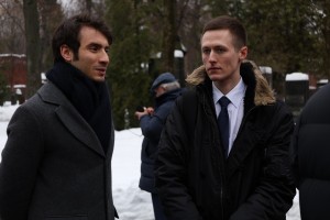 Возложение цветов на Новодевичьем кладбище